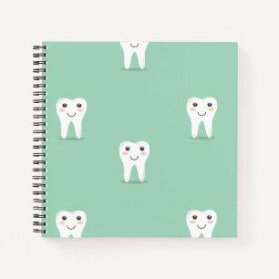 Kawaii happy tooth notebook