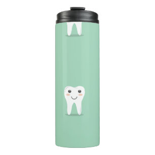 Kawaii happy tooth thermal tumbler