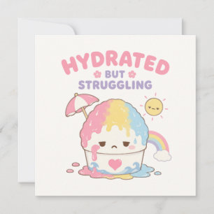 Kawaii Hawaii cute note card