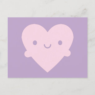 Kawaii Heart Hugs Postcard