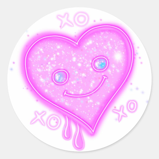 Kawaii Heart Stickers (Front)