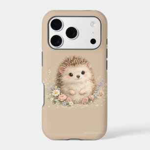 Kawaii Hedgehog Cottagecore Floral Gift