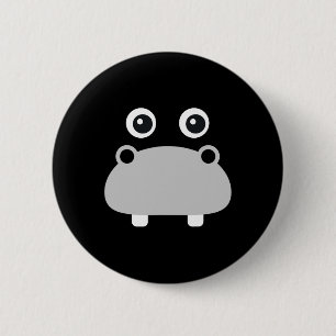 Kawaii Hippo Face Easy Halloween Costume Boys 6 Cm Round Badge
