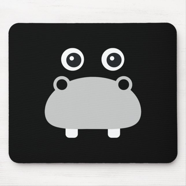 Kawaii Hippo Face Easy Halloween Costume Boys  Mouse Pad (Front)