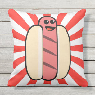Kawaii Hot Dog Outdoor Cushion