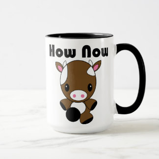Kawaii How Now Brown Cow Mug