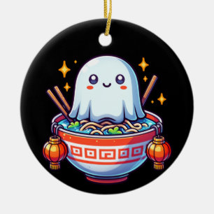 Kawaii Hungry Ghost Festival Ceramic Ornament