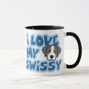 Kawaii I Love My Swissy Mug