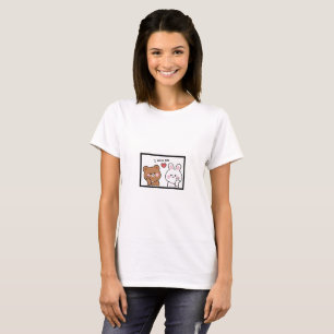 Kawaii “I Miss You” T-Shirt for Girls – Cute Bear 