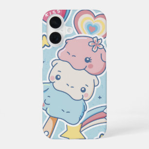 Kawaii Ice Cream Animal iPhone 16 Case