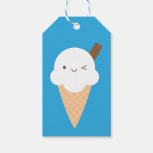 Kawaii Ice Cream Cone Gift Tags