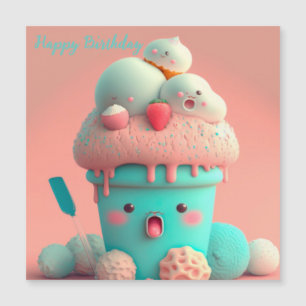 Kawaii  ice cream cup   