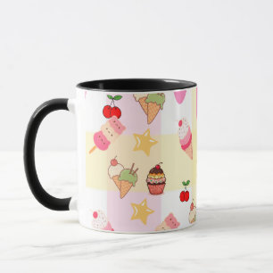 Kawaii Ice Cream & Drip Mug