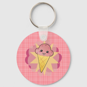 Kawaii Ice Cream Key Ring