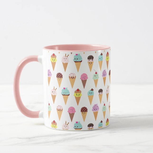 Kawaii Ice Cream  Mug (Left)