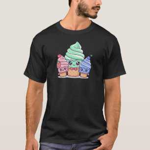 Kawaii Ice Cream Squad – Cute and Sweet Vibes T-Shirt