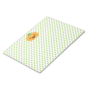 Kawaii Jack O Lantern Pumpkin Notepad