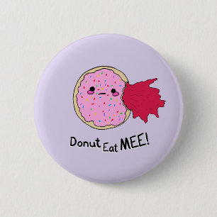 Kawaii Jam Donut Eat Me 6 Cm Round Badge