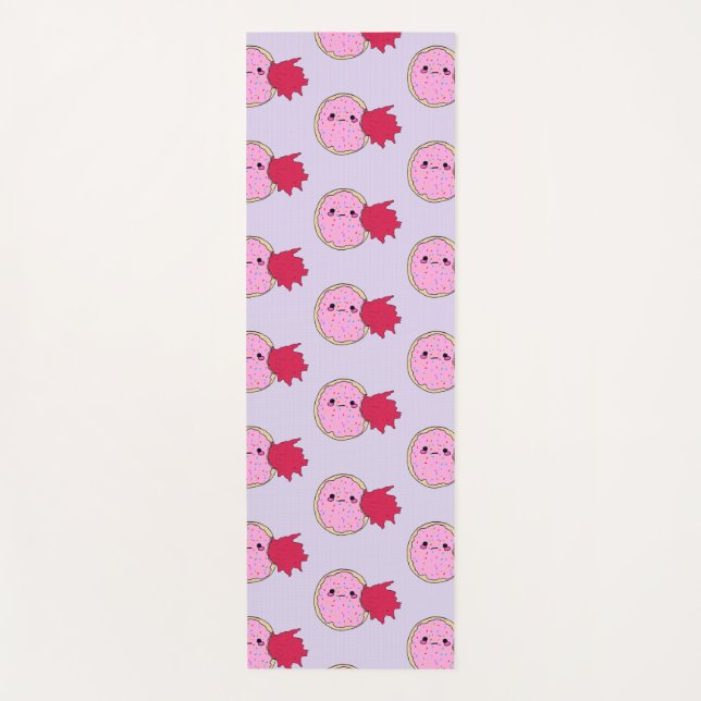 Kawaii Jam Donut Eat Me Yoga Mat (Front)