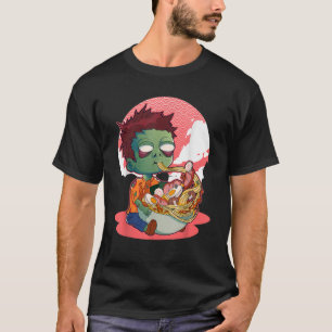 Kawaii Japanese Art Food Lover Anime Halloween Zom T-Shirt