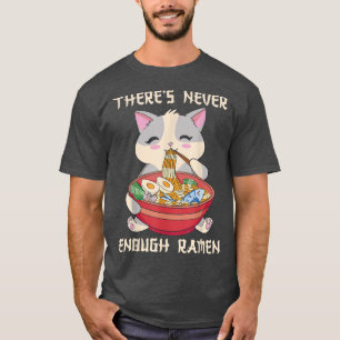 Kawaii japanese cat anime ramen T-Shirt