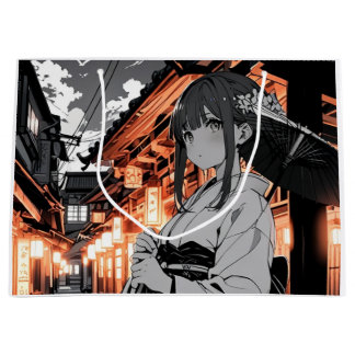 KAWAII Japanese Girl Paper bag