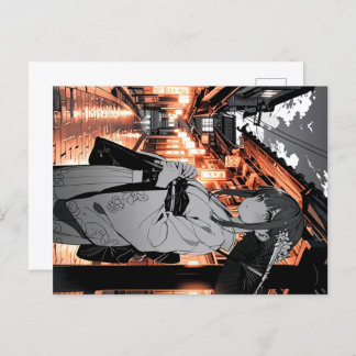 KAWAII Japanese Girl Postcard