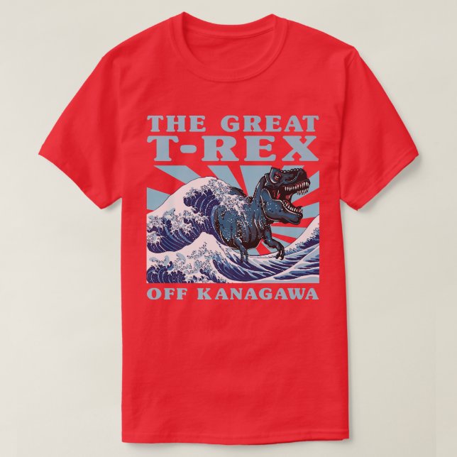 Kawaii Japanese Great Wave Great T Re Cute Japan A T-Shirt (Design Front)