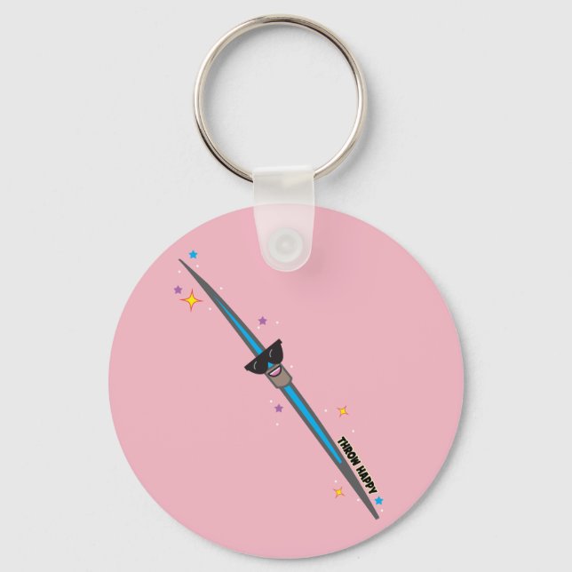 Kawaii Javelin Thrower Keychain Gift (Front)