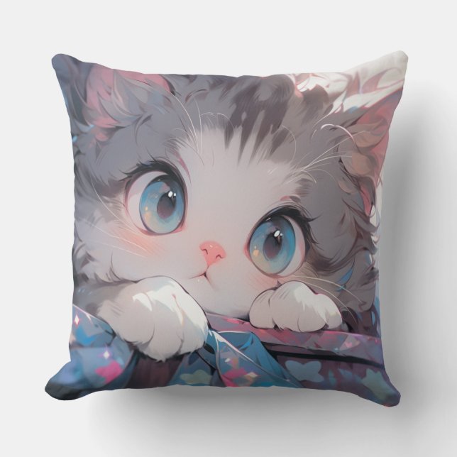 Kawaii Kat Cushion (Front)