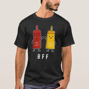 Kawaii Ketchup & Mustard: Best Friends Forever T-S T-Shirt