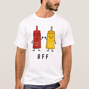 Kawaii Ketchup & Mustard: Best Friends Forever T-Shirt