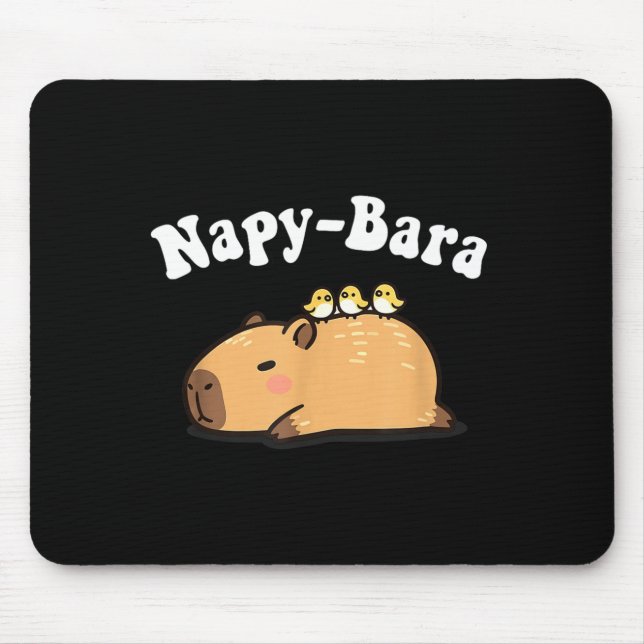 Kawaii Kids Sleep Napy Bara Boys Girls Capybara Pa Mouse Pad (Front)