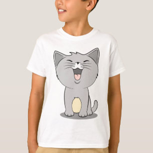 Kawaii kitten grey T-Shirt