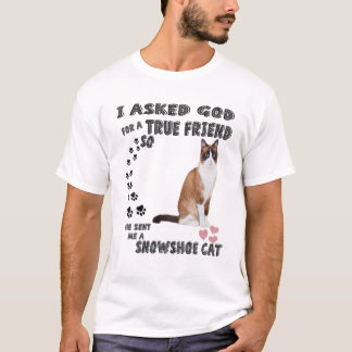 Kawaii Kitten Quote Mum Dad Lover Print, Cute Snow T-Shirt