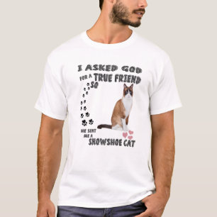 Kawaii Kitten Quote Mum Dad Lover Print, Cute Snow T-Shirt