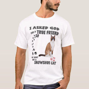 Kawaii Kitten Quote Mum Dad Lover Print, Cute Snow T-Shirt