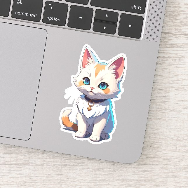 Kawaii Kitten with Feline Charm (Detail)