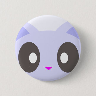 kawaii kitty closeup 6 cm round badge