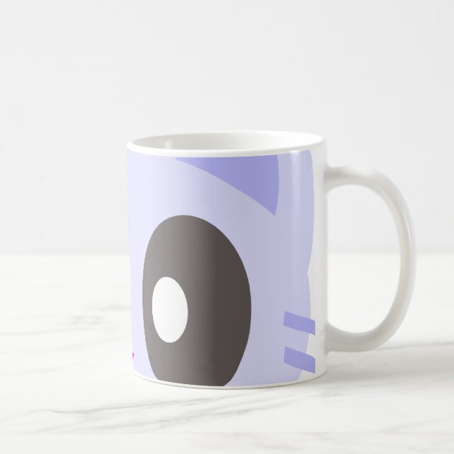 kawaii kitty closeup coffee mug (Right)