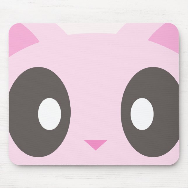 kawaii kitty closeup mouse pad (Front)
