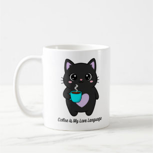 Kawaii Kitty Coffee Lover Gift Cat Mom Cup