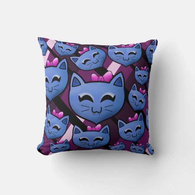 Kawaii Kitty Cushion (Front)