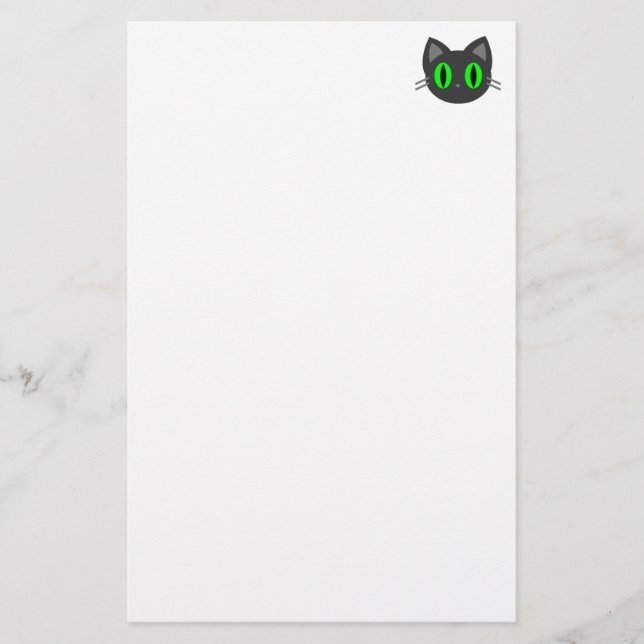 Kawaii Kitty Halloween Stationery (Front)