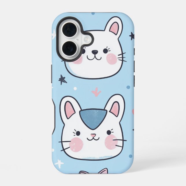 Kawaii Kitty Love Anime Phone Case (Back)