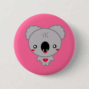 Kawaii Koala Bear 6 Cm Round Badge