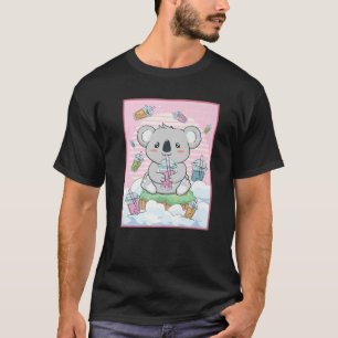 Kawaii Koala Bear Bubble Boba Milk Tea T-Shirt