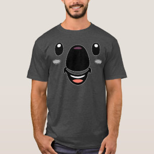 Kawaii Koala Face Bear Eyes Nose Costume Aussie Ma T-Shirt