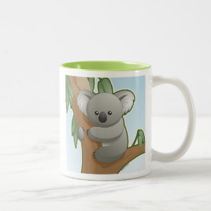 Kawaii Koala Two-Tone Coffee Mug