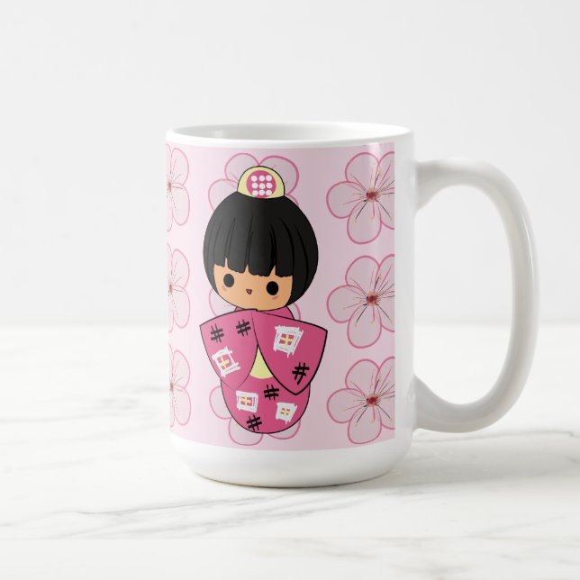 Kawaii Kokeshi Doll mug (Right)